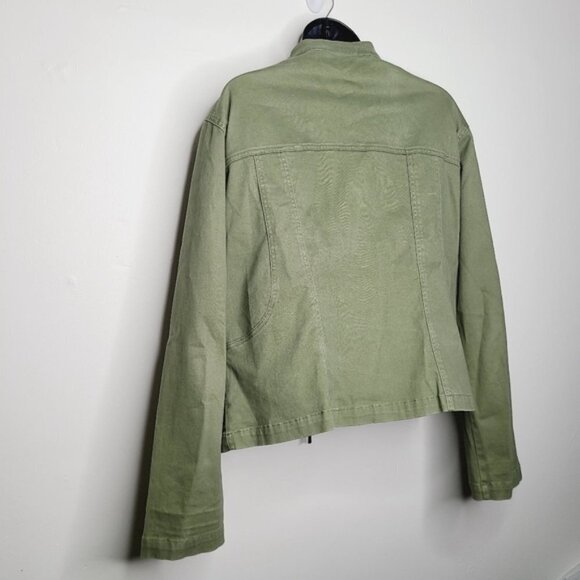 Cache Creek Vintage Olive Lightweight Racer Jacket - Picture 4 of 7